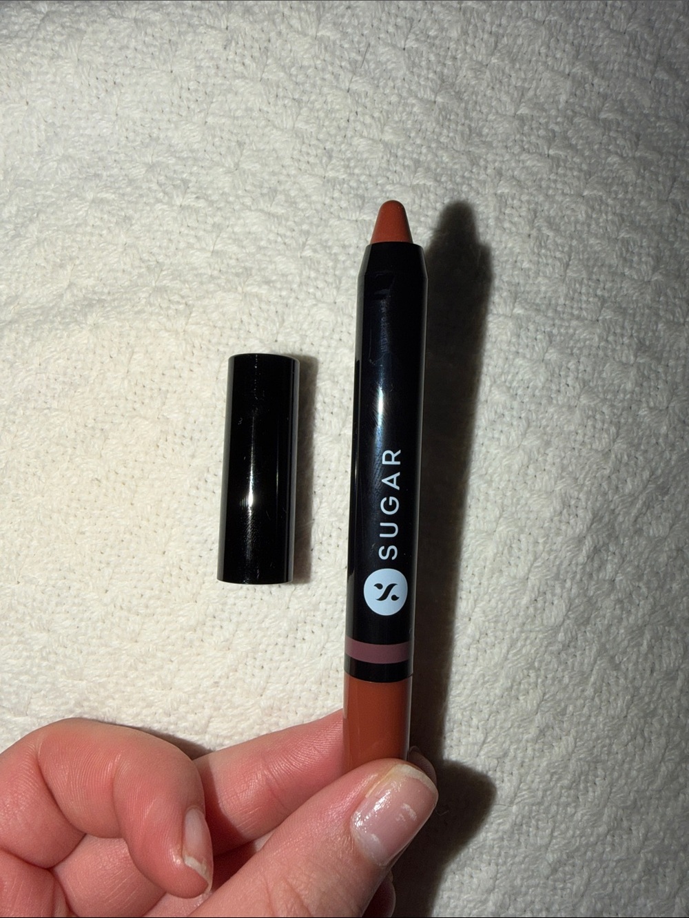 SUGAR Matte Lip Crayon — Warm Terracotta Brown